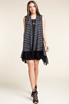 Vest with lace details