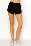 Hacci sweater knit rhinestone shorts