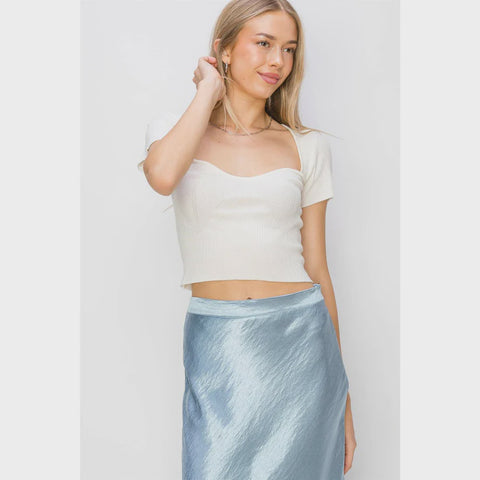 KNIT CROP TOP DZ24A872