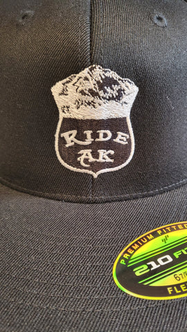 RIDE AK BALL CAP BLACK/WHITE
