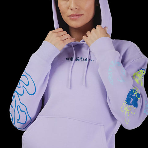Womens Hello Future Pullover Hoodie