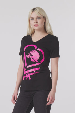 Re-Load Relaxed V-Neck Tee