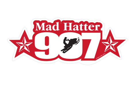 *907* SNOW MACHINE STICKER